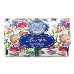 NIP Michel Design Works Sweet Pea Shea Butter Artisanal England Bar Bath Soap